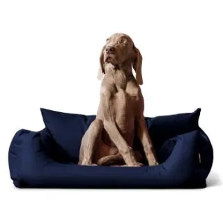 Tierlando NEMO Hundebett Hundesofa S M L Hundekorb Katzenbett 65 80 100cm dunkelblau 1 m, 25 cm, 80 cm