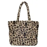Selencia Laptoptasche Selencia Zaya Tote Bag - Teddy Laptoptasche 16 Zoll - Leopard