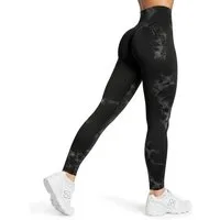 Smilodox Leggings Becci, Seamless High Waist Scrunch Sporthose, Batik-Effekt & Muster Figurformende Kontur, elastisch, Blickdicht, Gym Yoga Training Workout