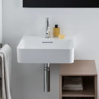 LAUFEN Handwaschbecken Val 420x450x155, 1 Hl. , ohne Überlauf, LCC weiss, H8152814001111 H8152814001111