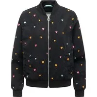 Ragwear Bomberjacke Lunara Hearts Blousonjacke mit verspielten Stickereien