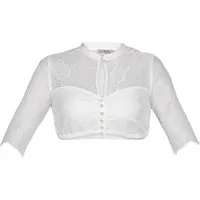 MarJo Dirndlbluse Dirndlbluse Nora-Madlenka weiß