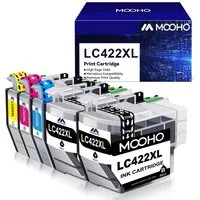 MOOHO 5x ersetzt für Brother LC 422 XL LC 422XL Druckerpatrone Tintenpatrone (Brother MFC-J 5340 DW MFC-J 5340 DWE Ecopro MFC-J 6940 DW MFC-J 5345 DW, MFC-J 5740 DW MFC-J 6540 DW MFC-J 6540 DWE MEC-J 6590 DW)
