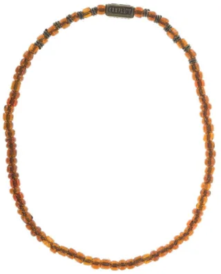 konplott - Elastisches Perlenarmband orange