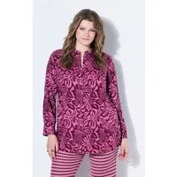 Studio Untold Hemdbluse Hemdbluse Straight Shape Flower-Print
