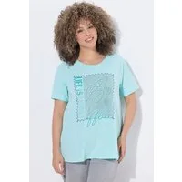 Ulla Popken T-Shirt T-Shirt Muscheln A-Linie Rundhals Halbarm