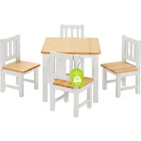 BOMI Kindersitzgruppe Holzsitzgruppe Amy, (Set, 5-tlg., oder 5 tlg. erhältlich), Kindertischgruppe, Tisch & Stühle Kinderzimmer, als Spiel- & Maltisch