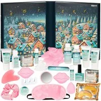BRUBAKER Kosmetik-Adventskalender XXL Beauty Adventskalender 2026 - Weihnachtsdorf im Schnee (Großer Wellness Weihnachtskalender zum Aufklappen, 1-tlg), 24 Kosmetik Überraschungen - Kalender Weihnachten für Frauen