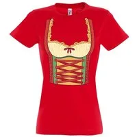 Youth Designz T-Shirt Dirndl Kostüm Damen T-Shirt mit trendigem Frontprint