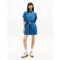 Tommy Jeans Jeanskleid TJW SHIRT MINI CHAMBRAY DRESS mit Taillengürtel, Regular Fit