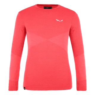SALEWA - Zebru Medium Warm Alpine Merino Responsive Langarm Shirt Kind - Schwarz (Gr.140)