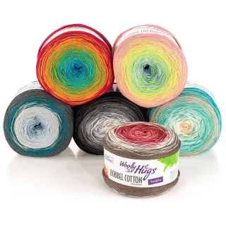 Woolly Hugs Wolle Bobbel Cotton Garn-Set