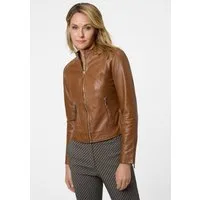 RICANO Lederjacke Ciara Hochwertiges Lamm-Nappa-Leder