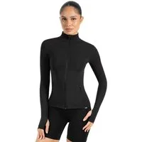 Smilodox Trainingsjacke Kenna, Sportjacke mit tailliertem Schnitt, Windbreaker Laufjacke Sport Oberteil Daumenlöcher Activewear Atmungsaktiv Freizeit Fitness