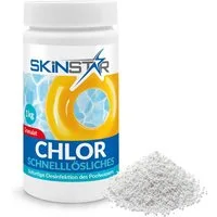 SkinStar Poolpflege Chlorgranulat Schnelllösliche Pool Schockchlorung Desinfektion Pflege