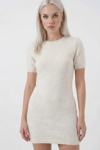 Basis Mini Strickkleid
