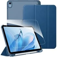 Fintie Tablet-Hülle für iPad 11 Generation 11'' 2025 (A16), iPad 10 Generation 10.9'' 2022, mit Schutzfolie-ultradünne transparente Rückseite Case mit Stifthalter