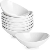 Dowan Dipschale Keramische Dip-Schalen, 90 ml, Weiß, (8-tlg)