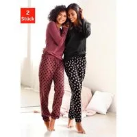 Vivance Dreams by Lascana Pyjama (Packung, 4 tlg., 2 Stück) mit Sternenmuster