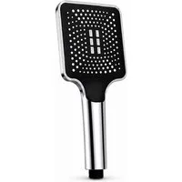 R2 Invest Handbrause mit 3 Strahlarten Universalanschluss 1/2 Zoll Silber, (1-tlg)