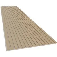 tktrading24 Wandpaneel Akustikpaneel Holzfurnier heller Eiche - 2700x600 mm - heller PET-Filz, BxL: 60x270 cm, (2-tlg)
