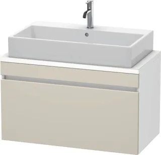 Duravit DuraStyle Konsolenwaschtischunterbau wandhängend Taupe & Weiß Matt 900x478x512 mm - DS530309 DS530309118