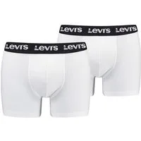 Levi's® Boxershorts LEVIS MEN REPEAT LOGO BOXER BRIEF 2P (2er Pack) ohne Eingriff, Logobund, elastisch
