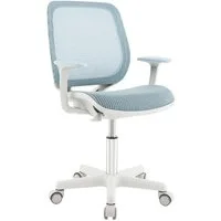 COSTWAY Drehstuhl Kinderstuhl, 43-55cm höhenverstellbar, mit Rollen 360° drehbar
