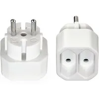 Hama Steckdosenadapter 2-fach Doppelpack – Platzsparend, mit Steckdosenleiste