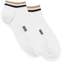 BOSS Sneakersocken 2P AS Uni stripe CC (Packung, 2er) mit geringeltem Abschluss