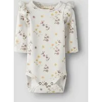 Lil' Atelier Langarmbody NBFGAVO EKO LS SLIM BODY LIL NOOS mit Rüschen, weiche Jerseyqualität
