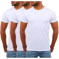 Young & Rich T-Shirt Herren Uni Basic rundhals Ausschnitt Unterziehshirt 1701 Rundhalsauschnitt unifarben kurzarm regular fit
