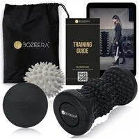BOZEERA Fußmassagegerät 1X Fußmassagegerät 1X Massageball mit Noppen 1x Lacrosse Ball, 3-tlg.