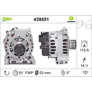 Valeo Lichtmaschine 115A Mercedes A-Klasse W169 B-Klasse W245