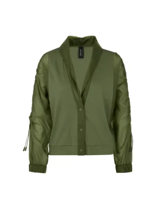 Marc Cain Sports - Leichte Jacke im Materialmix olivine - Gr. - 38