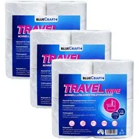 BlueCraft Toilettenpapier Camping selbstauflösend Chemie-WC Wohnmobil Campingtoilette 2 lagig (Set 3-St. 12 Rollen schnell lösliches Toilettenpapier), Vorratsset mit 12 Rollen schnell lösliches Camping Toilettenpapier