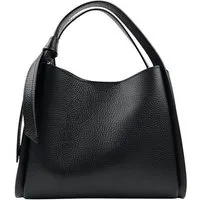 BRISE TASCHE Schultertasche Brise Echtleder Schultertasche in Beige – Mit Henkel & Crossbody Gurt (1-teilig, Tasche inkl. Schulterriemen), Abnehmbarer & verstellbarer Schulterriemen, Magnetverschluss