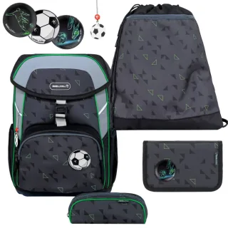 Belmil Schulranzen Set MAXI 4tlg Fußball "Striker X"