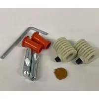Ekershop Wand-WC-Befestigung Universal Verdeckte Montage SET Bolzen 7cm für Hänge WC & Bidet, (Packung, 8-St., 2x Stockschrauben)