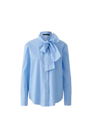 Oui - Bluse blue white - Gr. - 40