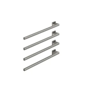 Dornbracht Handtuchwärmer, 4-fach 83304980-19 SERIENSPEZIFISCH Wandmontage, Ausladung links , ohne Bedienelement, Dark Chrome