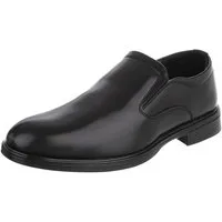 Coolwalk Herrenschuh Slip-on elegant für Büro & Freizeit Slipper (91977281) Blockabsatz Business-Schuhe in Schwarz