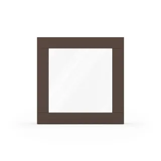 Fenster Sepiabraun RAL 8014, Holzfenster, Classic IV 68, 510 x 510 mm, einteilig, festverglast, individuell konfigurieren