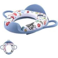 Lorelli Baby-Toilettensitz Toilettensitz mit Lehne, 11 cm, Handgriff, gepolstert, Spritzschutz, Kunststoff