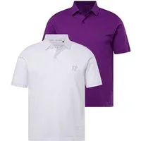 JP1880 Poloshirt Poloshirts Basic 2er-Pack Piqué gekämmte Baumwolle (2-tlg)