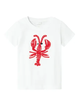 NAME IT - NMMFRITZ NREG SS TOP bright white - Gr. - 104