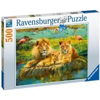 Ravensburger Puzzle 500 Teile Ravensburger Puzzle Löwen in der Savanne 16584, 500 Puzzleteile