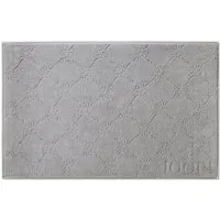 JOOP! Badematte Joop! Badematte Duschvorleger Uni Cornflower 1670-705 Platin 50x80, beidseitig nutzbar, Baumwolle, rechteckig