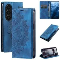 Tec-Expert Handyhülle Mandala Hülle Cover für Samsung Galaxy A57 5G 6.7 Zoll, 6.7, Klapphülle Case Tasche mit Kartenfächern und RFID Schutz