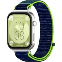 Wigento Smartwatch-Armband Nylon Klettverschluss für Huawei Watch Fit 5 4 / 5 4 Pro / 3 Uhr Band, Outdoor Armband, Verstellbar